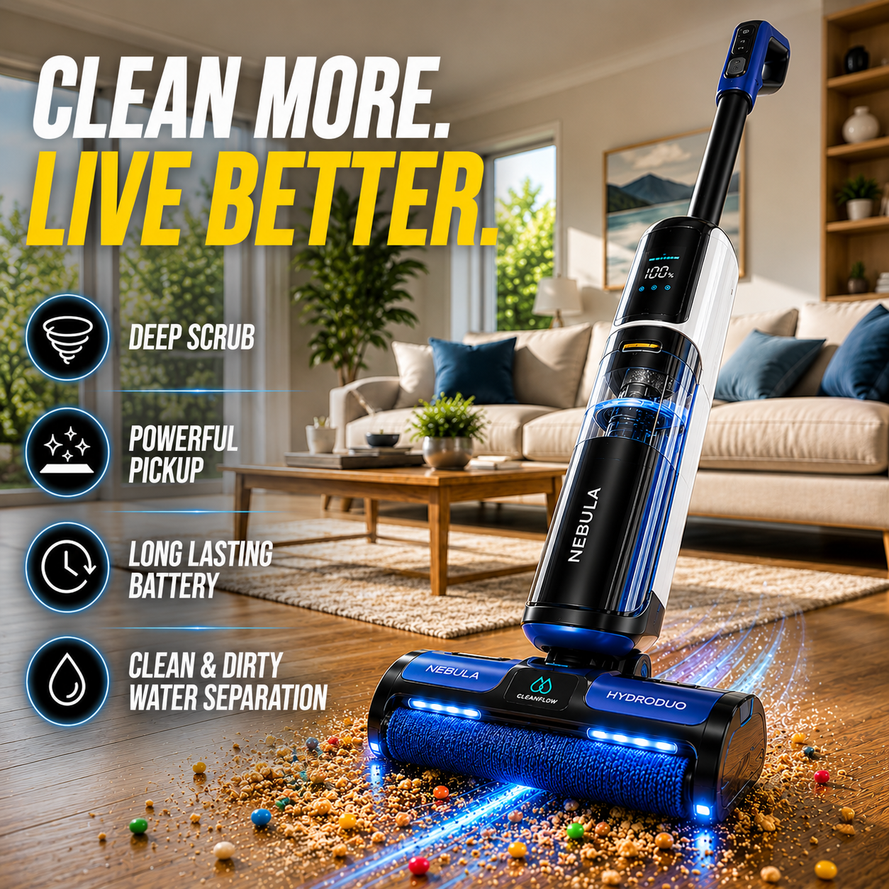HydroDuo Cordless Floor Cleaner