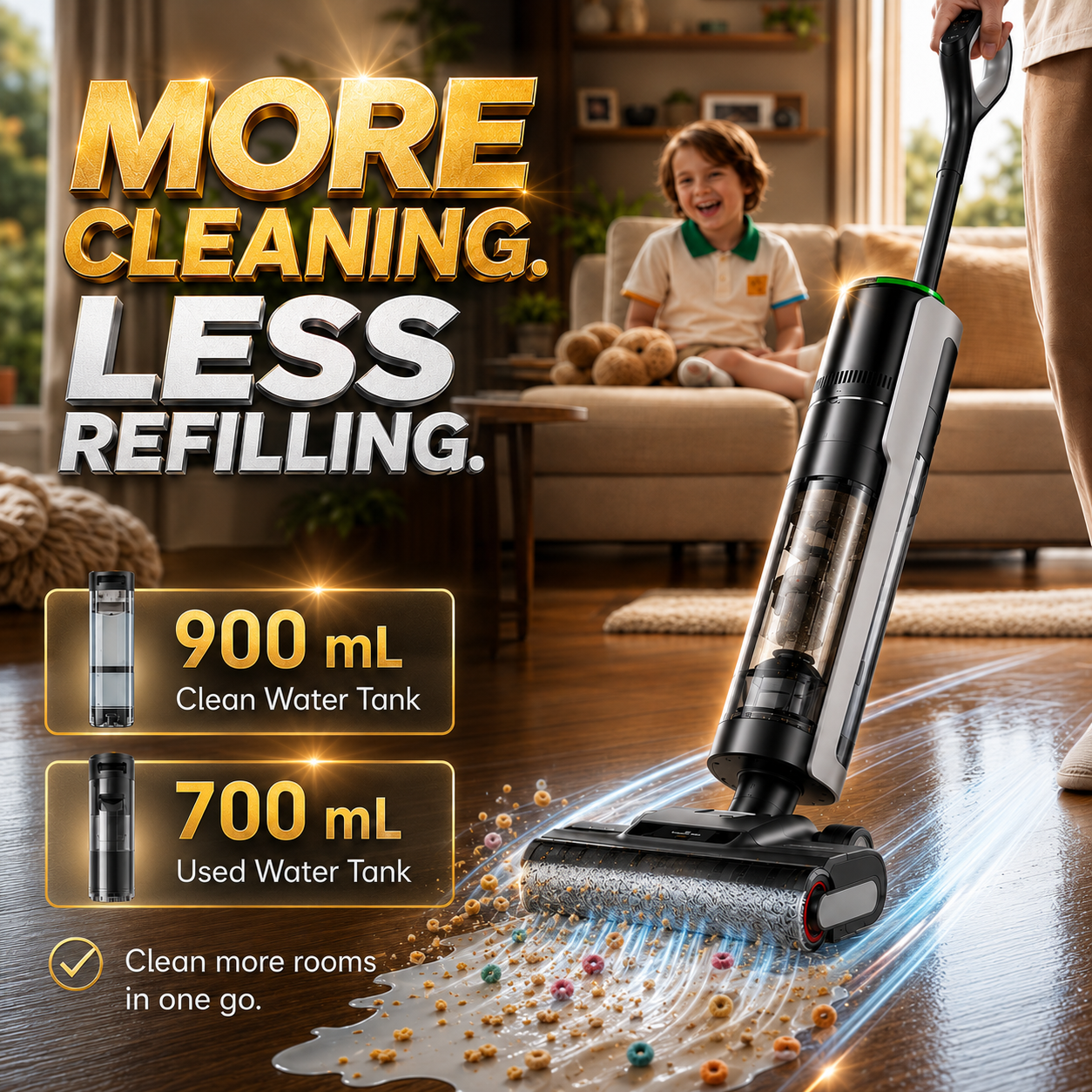 AquaGlide H12 Pro Wet & Dry Smart Floor Cleaner
