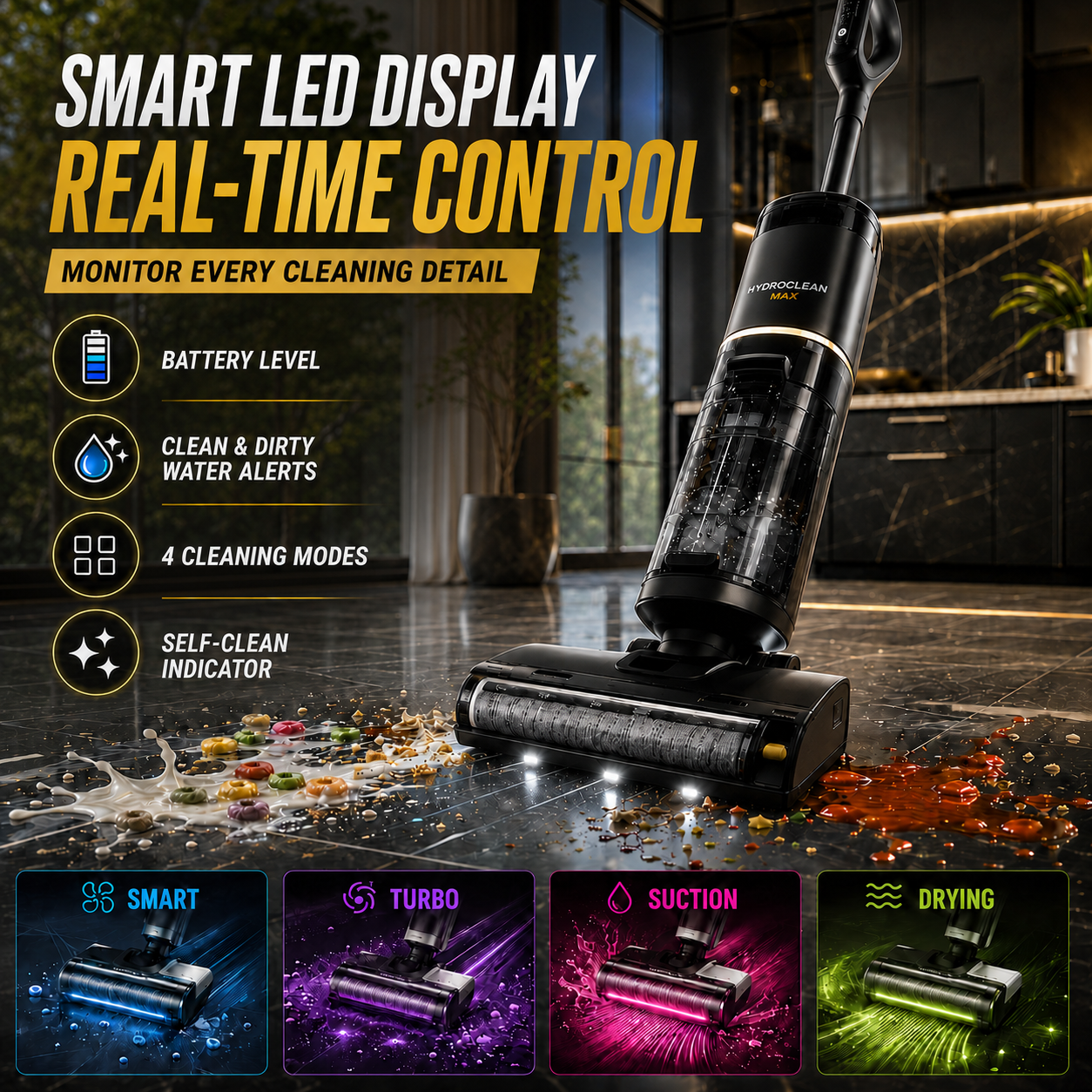 HydroClean Max Wet & Dry Vacuum Mop