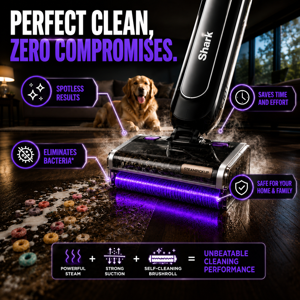 SteamSweep Pro 3-in-1 Floor Cleaner